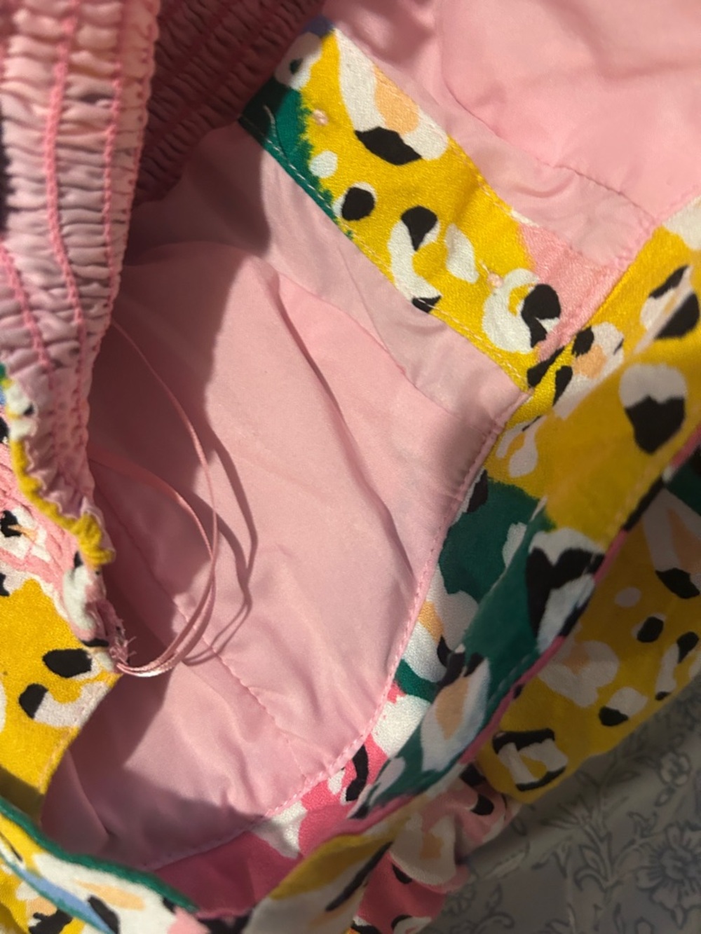 Colorblock Leopard Print Button-Front Romper - Picture 13 of 13
